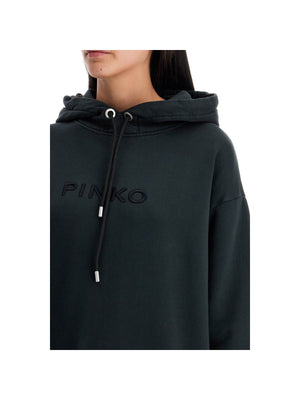 PINKO-Brushed Cotton Oversized Sweatshirt-JOHN JULIA