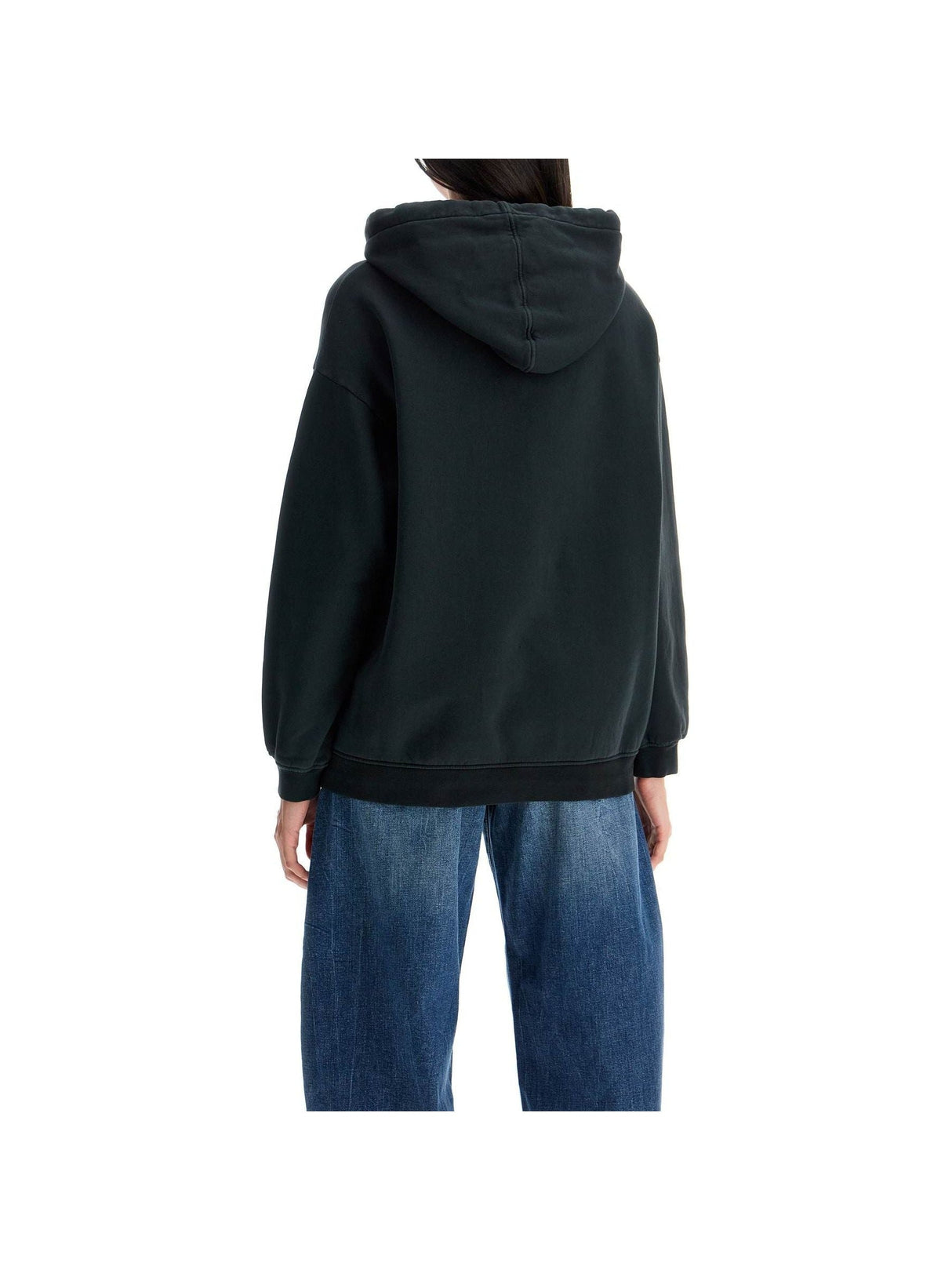 PINKO-Brushed Cotton Oversized Sweatshirt-JOHN JULIA