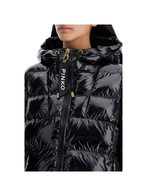 Crystal Nylon Hooded Down Jacket - Woman > Clothing > Outerwear > Puffer jackets