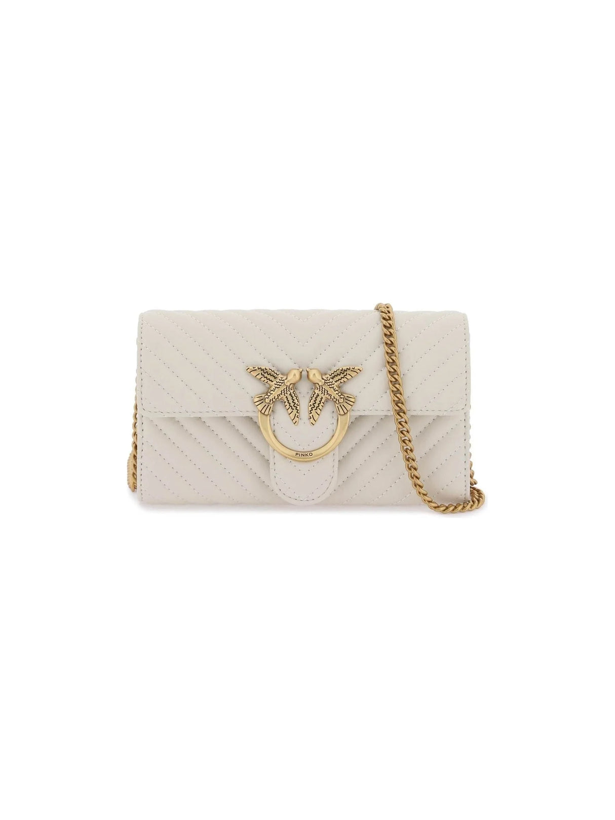 PINKO-Love Bag One Wallet Chevron -JOHN JULIA.