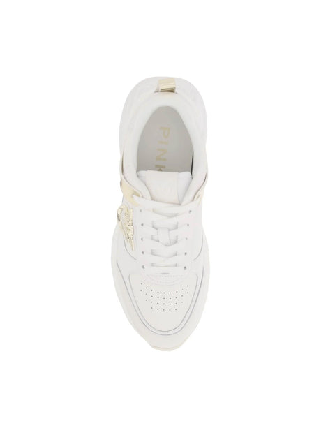 Love Birds Leather Sneakers-PINKO-JOHN JULIA