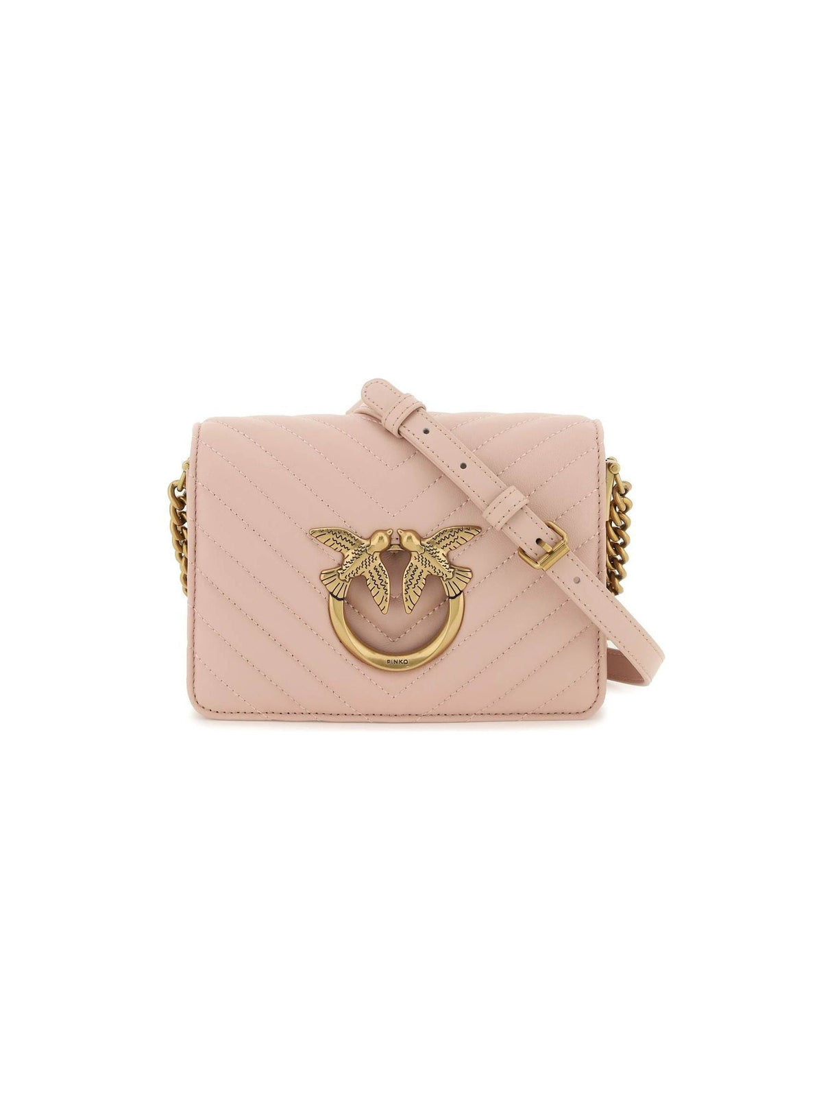 PINKO-Mini Love Bag Click Chevron -JOHN JULIA.