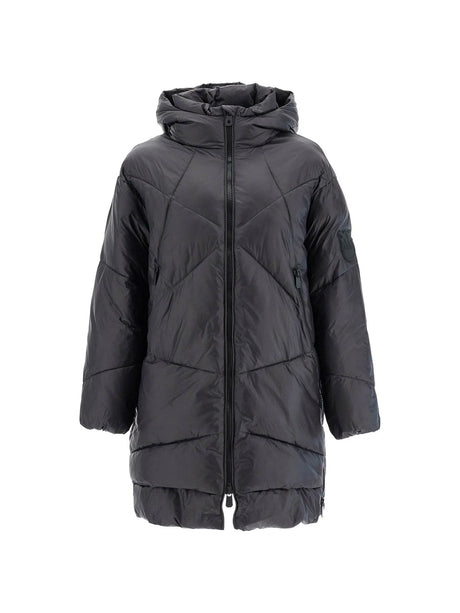 Quilted Mid-Length Down Jacket-PINKO-JOHN JULIA