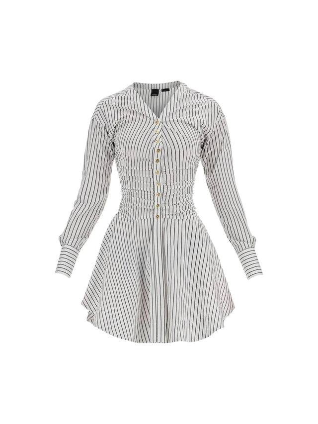 Chemisier Striped Mini Dress-PINKO-JOHN JULIA