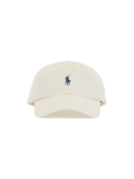 Baseball Cap With Embroidered Pony Logo