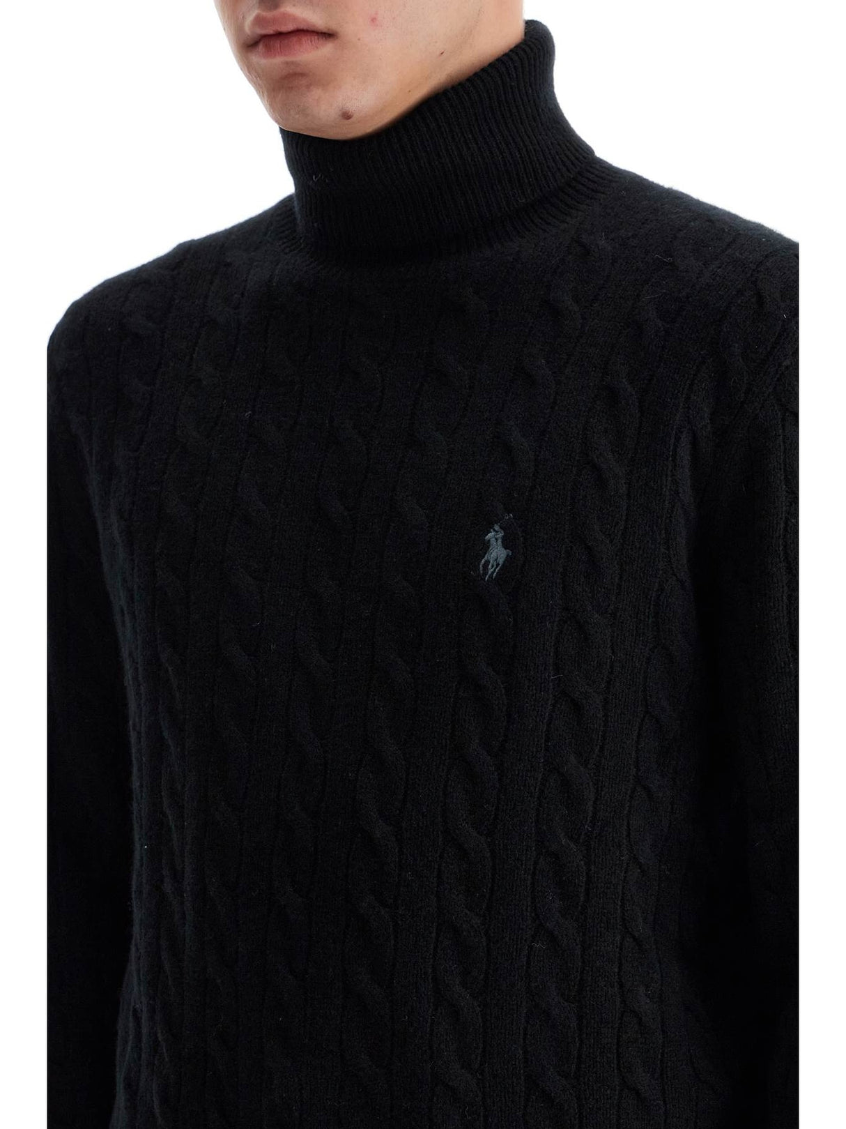 Cable-knit Wool And Cashmere Turt