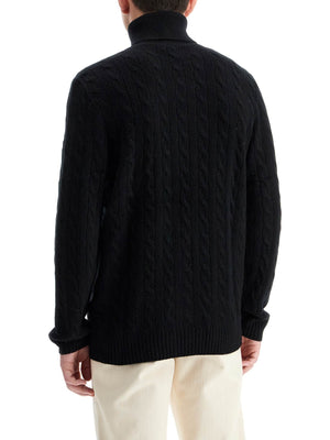 Cable-knit Wool And Cashmere Turt