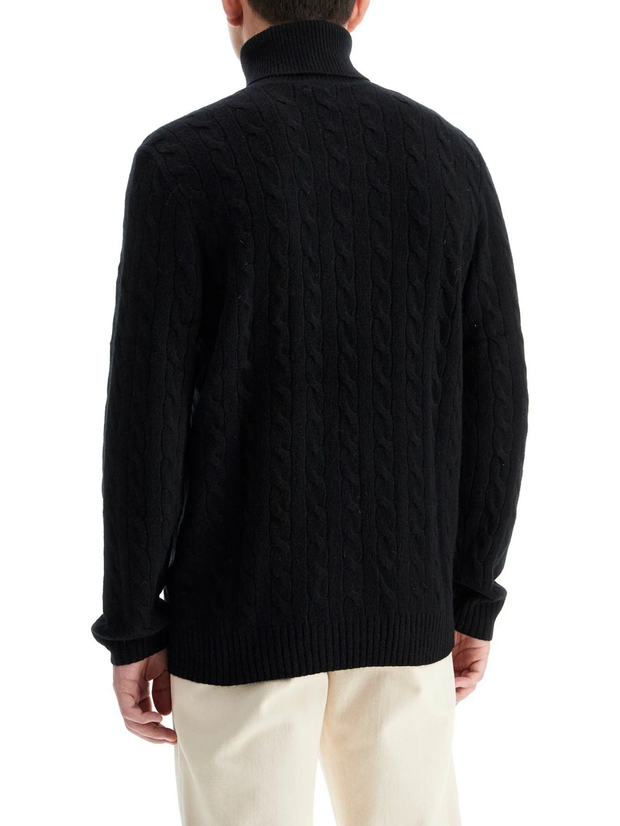 Cable-knit Wool And Cashmere Turt