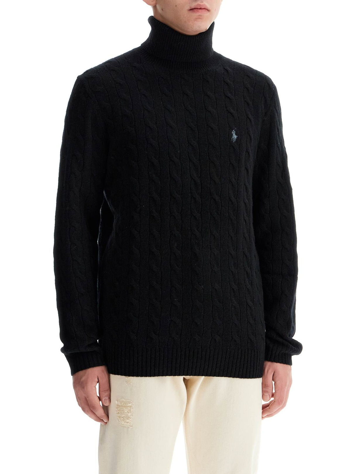 Cable-knit Wool And Cashmere Turt