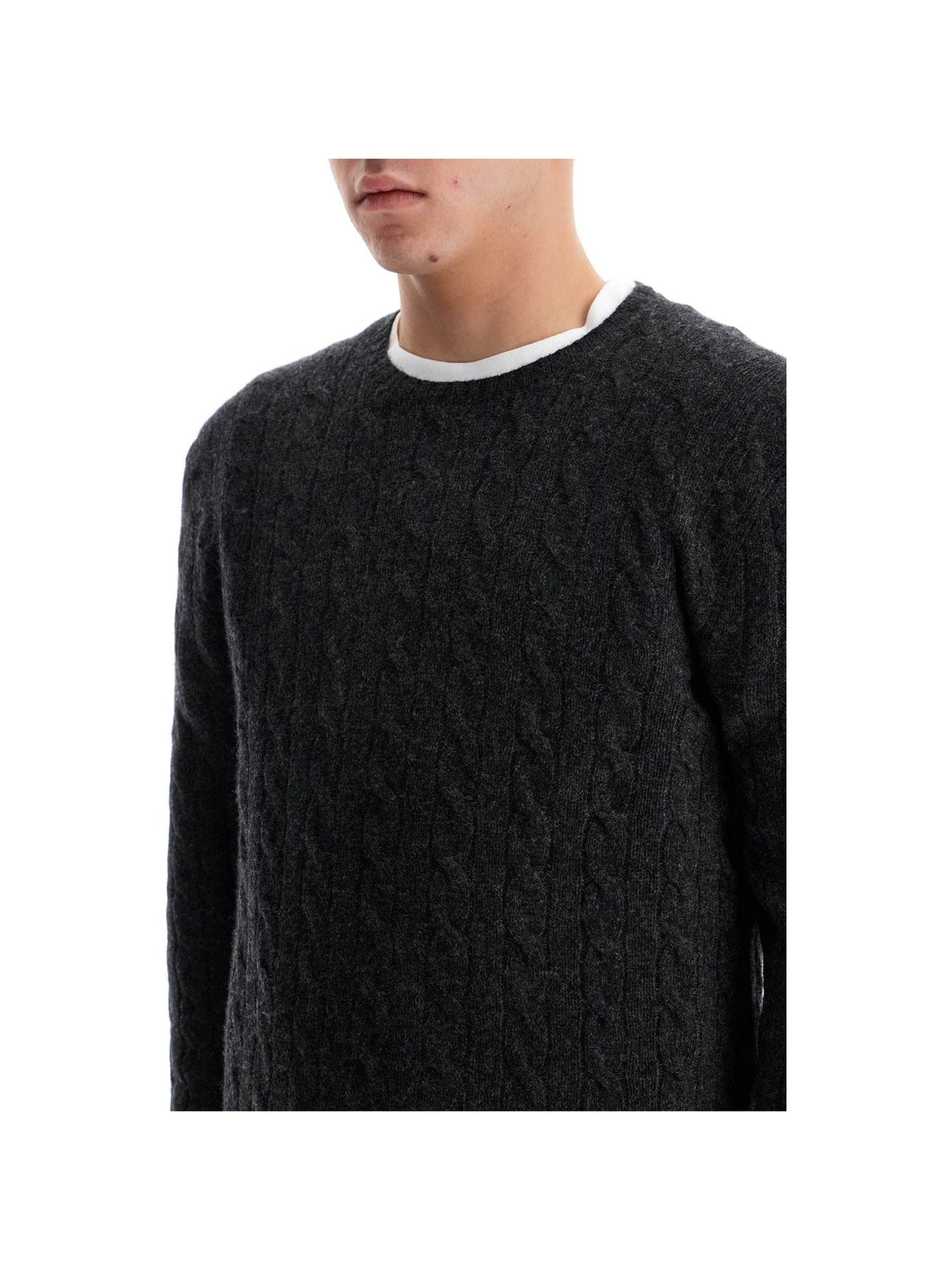 Cable Knit Wool-cashmere Sweater