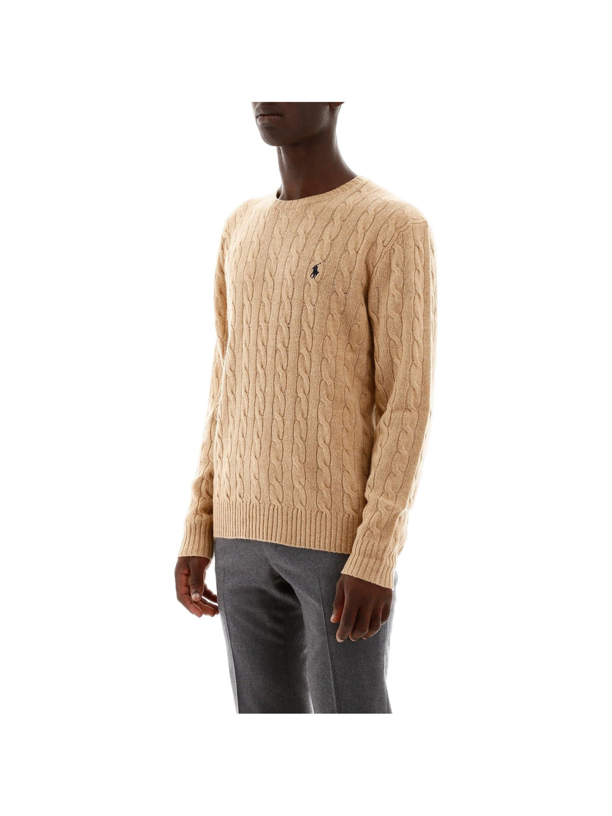 Cable Knit Wool-cashmere Sweater