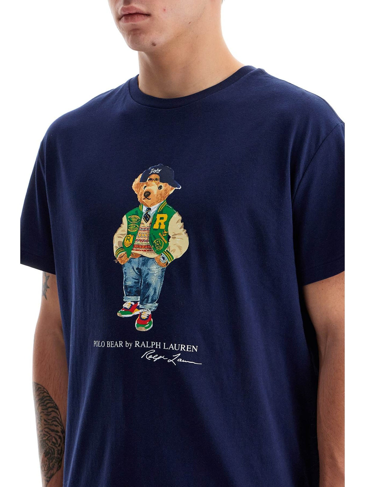 Classic Fit T-shirt With Polo Bear Print