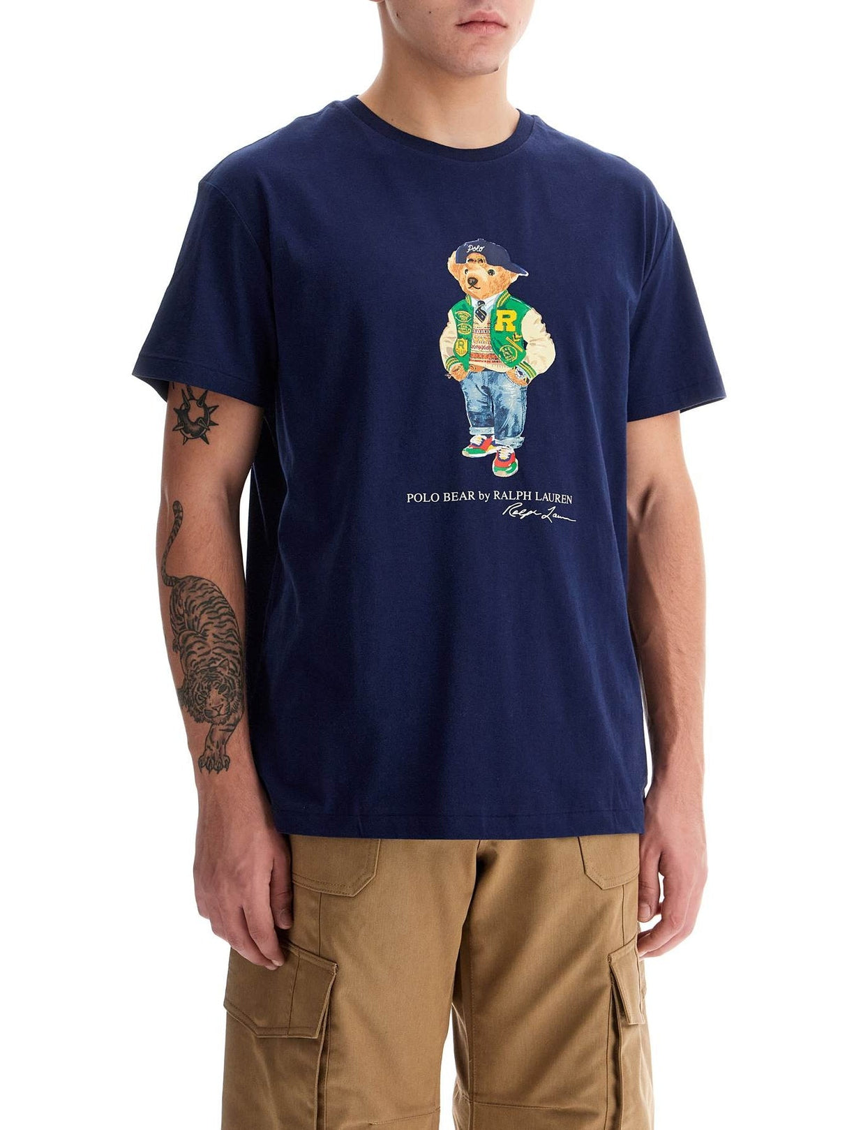 Classic Fit T-shirt With Polo Bear Print