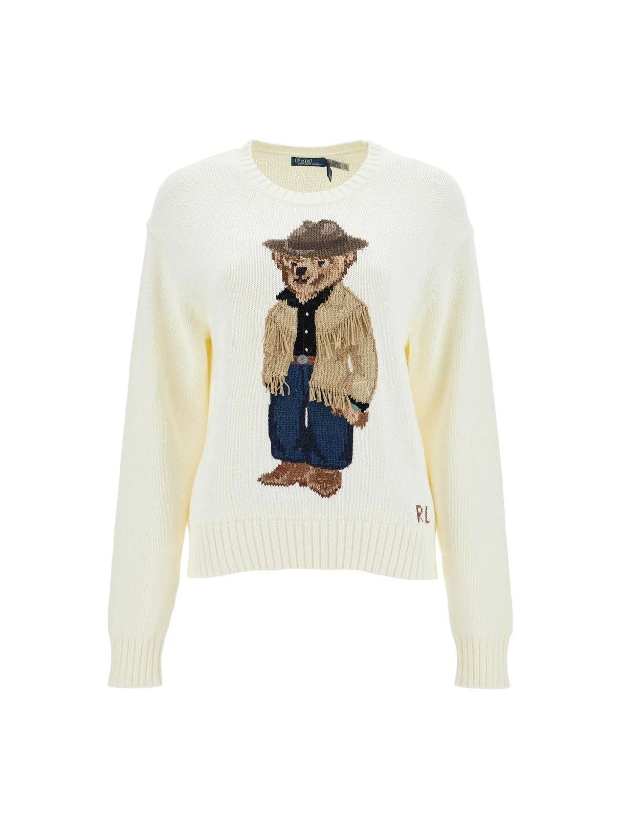 Cotton Polo Bear Pullover Sweater