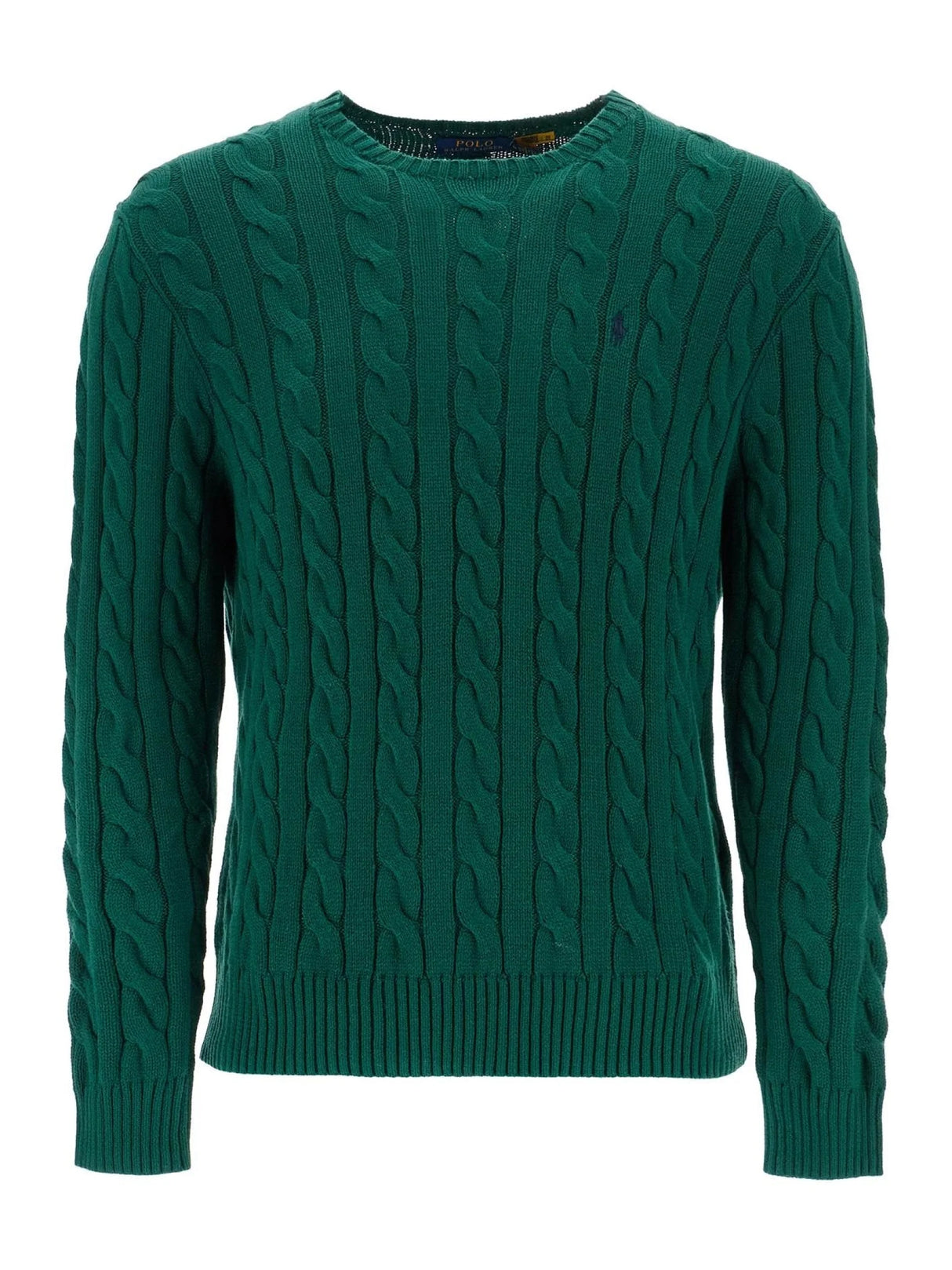 POLO RALPH LAUREN-Cotton Cable Knit Sweater-JOHN JULIA