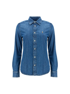 POLO RALPH LAUREN-Cotton Denim Shirt-JOHN JULIA