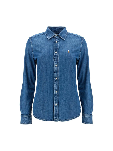 POLO RALPH LAUREN-Cotton Denim Shirt-JOHN JULIA