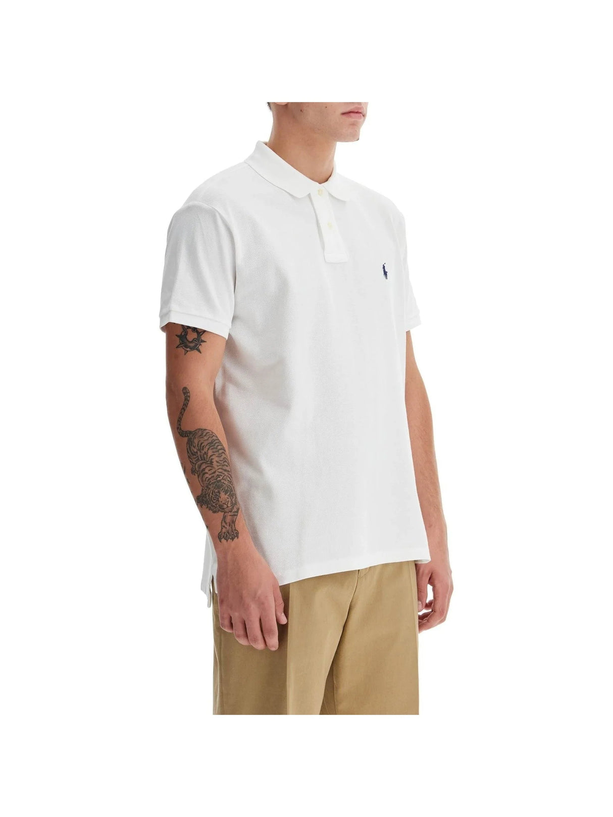 Piqué Embroidered Polo Shirt-Polo Ralph Lauren-JOHN JULIA