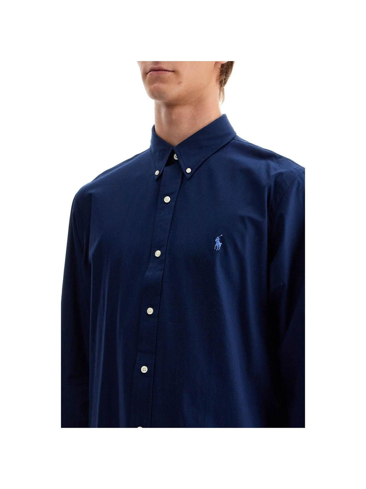 Custom Fit Cotton Shirt-Polo Ralph Lauren-JOHN JULIA