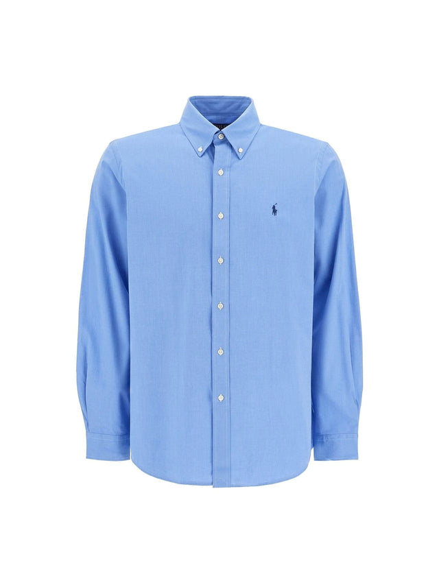 POLO RALPH LAUREN-Custom Fit Cotton Stretch Shirt -JOHN JULIA.