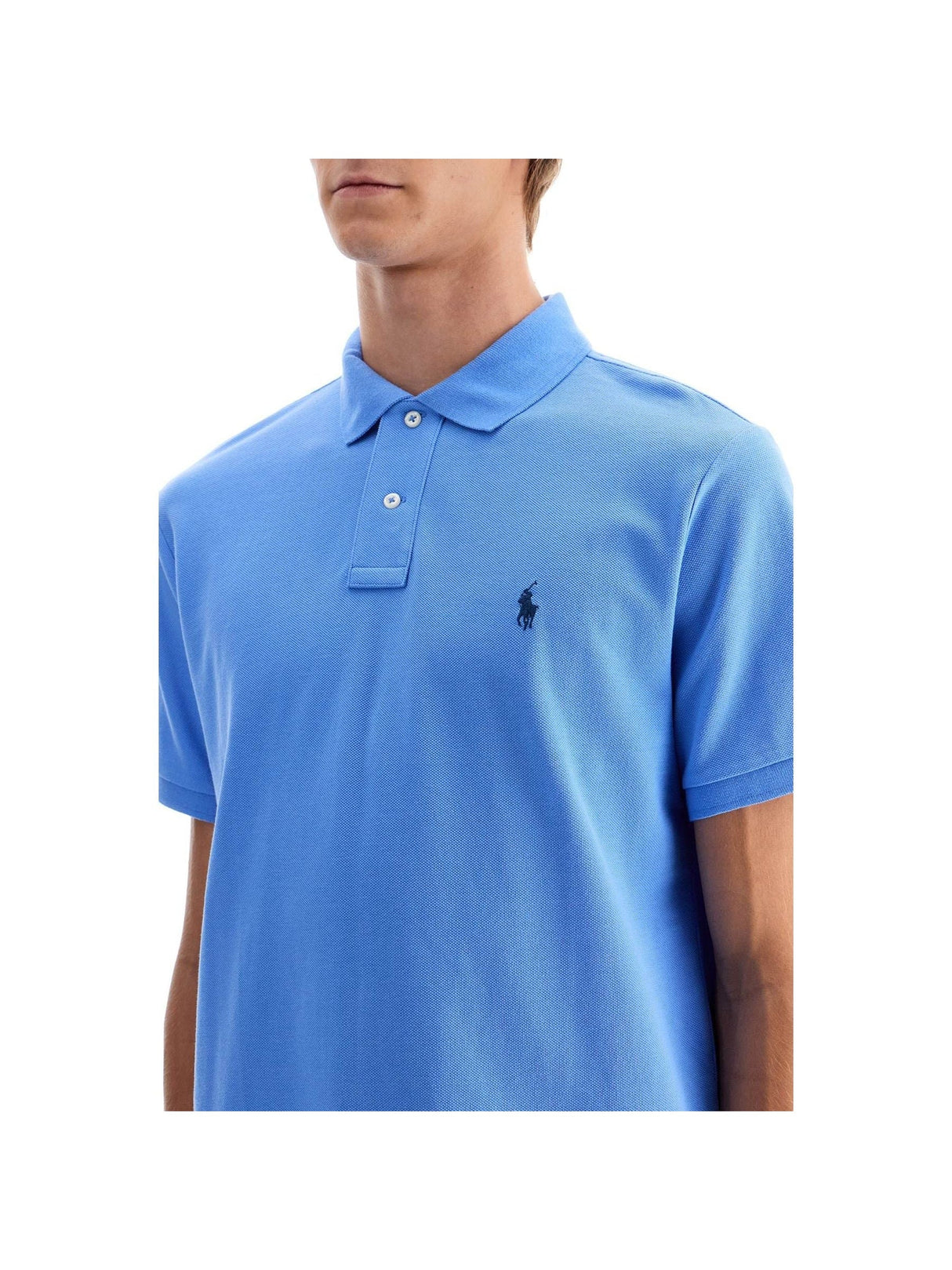 POLO RALPH LAUREN-Custom Slim Fit Short Sleeve Polo Shirt -JOHN JULIA.