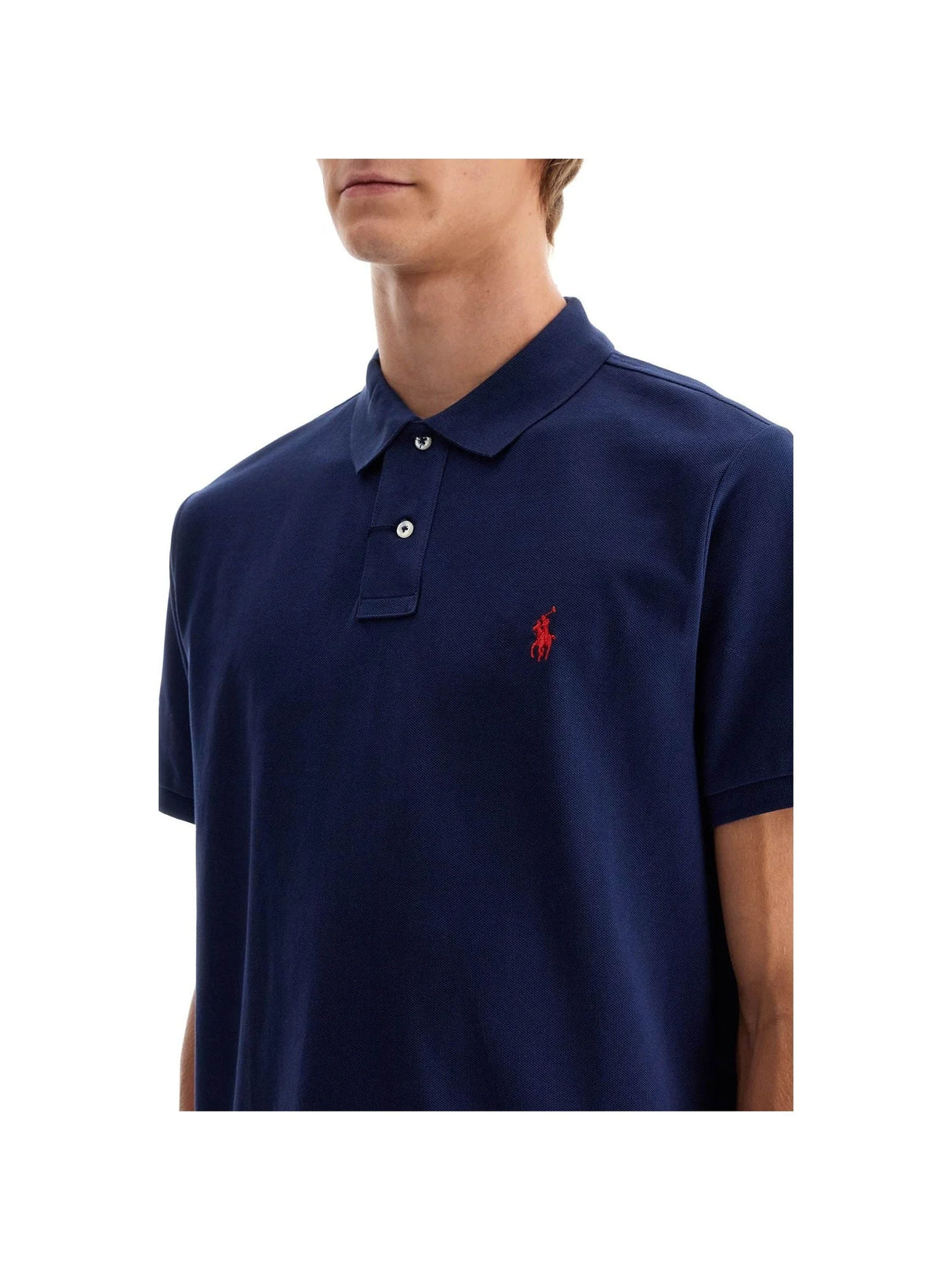 POLO RALPH LAUREN-Custom Slim Fit Short Sleeve Polo Shirt-JOHN JULIA