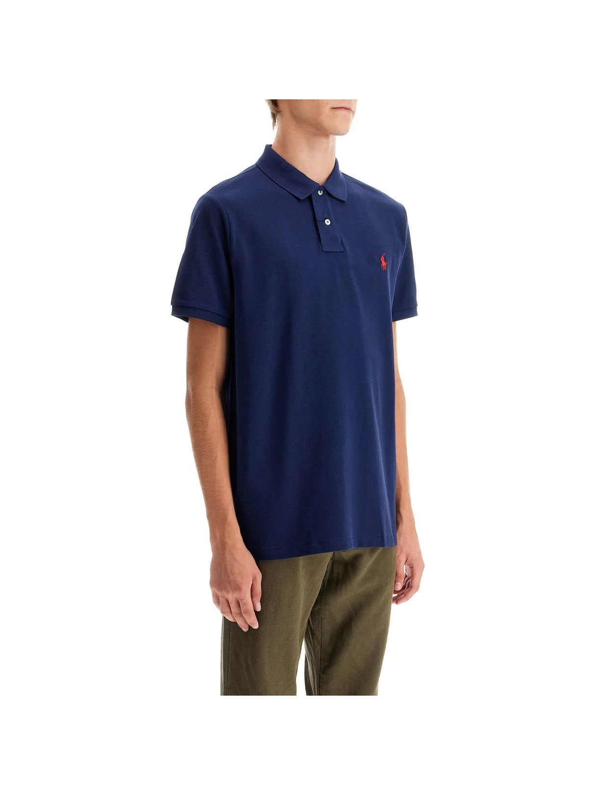 POLO RALPH LAUREN-Custom Slim Fit Short Sleeve Polo Shirt-JOHN JULIA