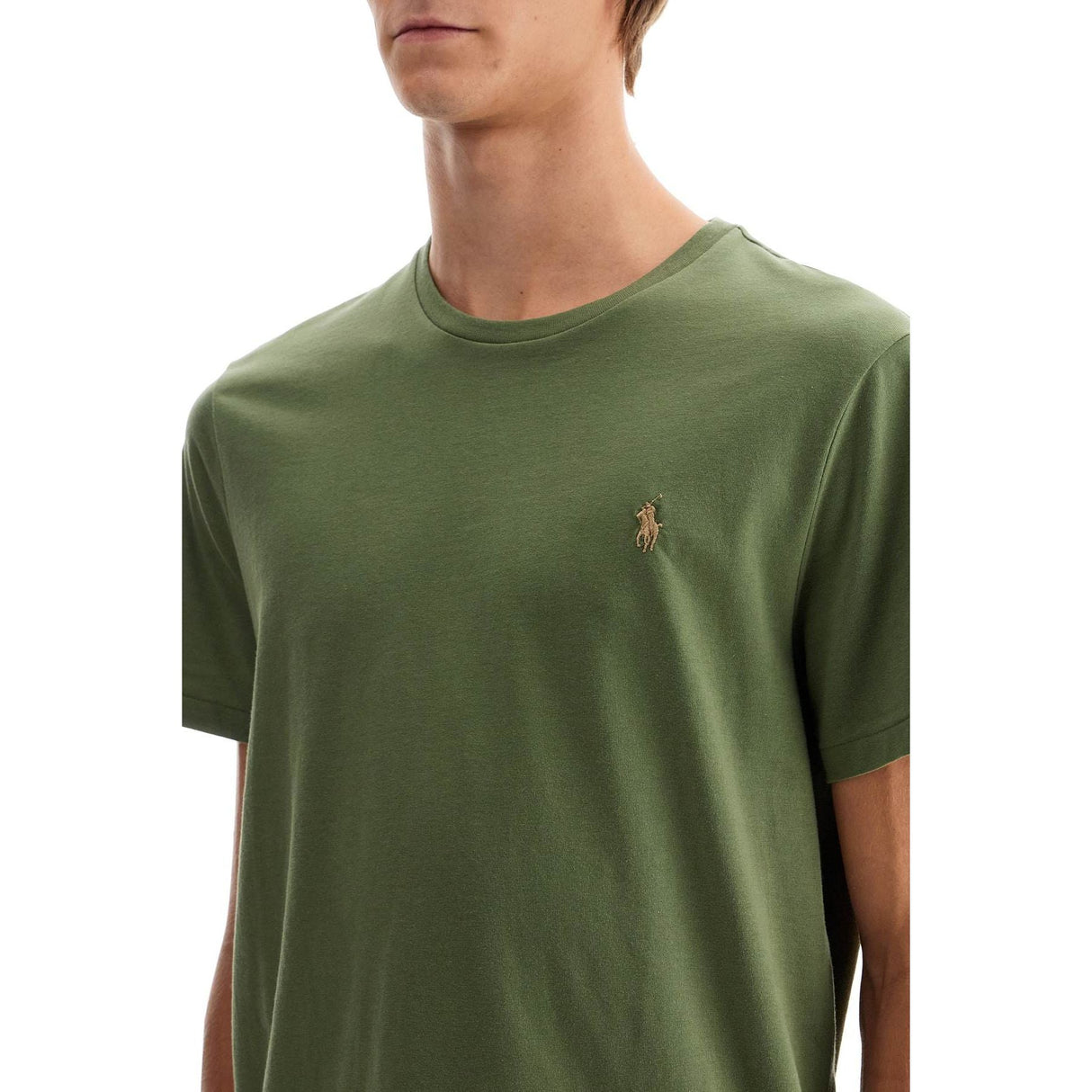 POLO RALPH LAUREN-Custom Slim Fit Crewneck T Shirt -JOHN JULIA.