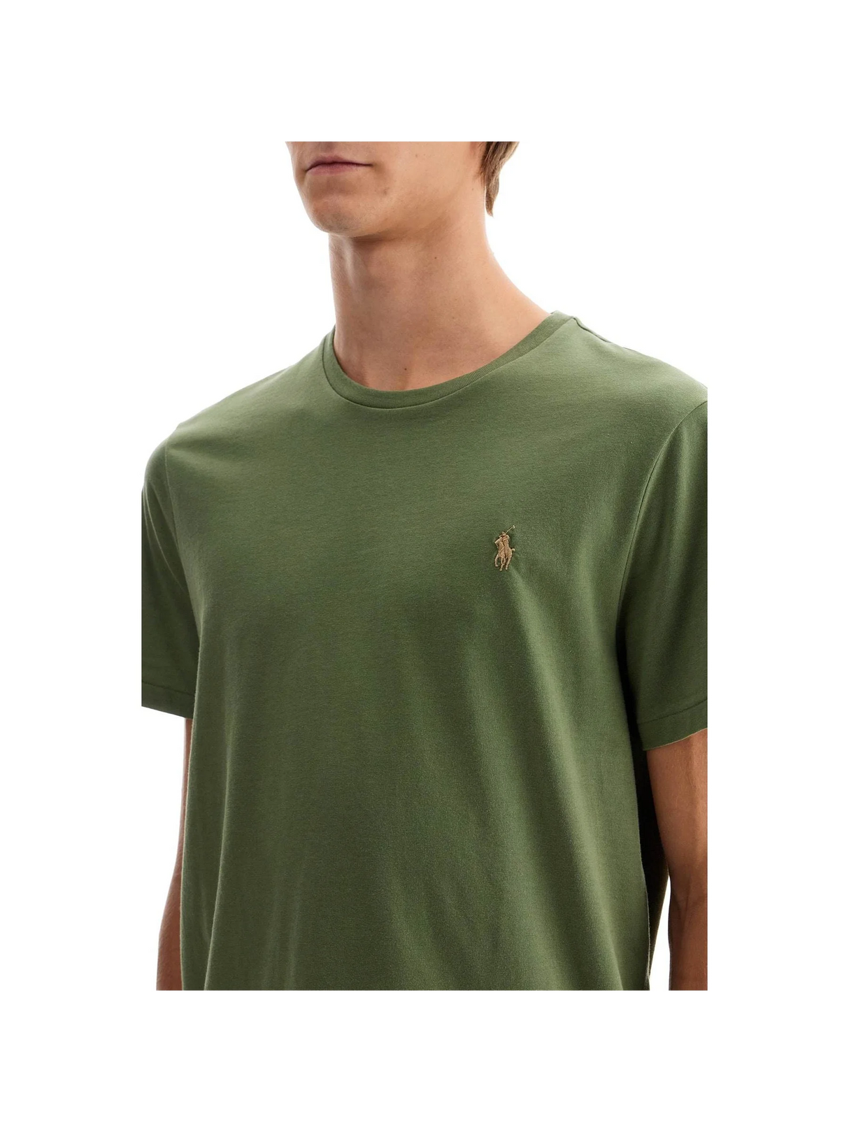 POLO RALPH LAUREN-Custom Slim Fit Crewneck T Shirt -JOHN JULIA.