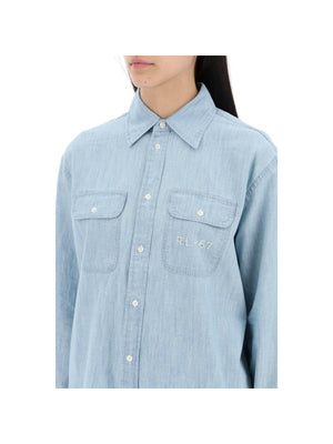 Embroidered Chambray.