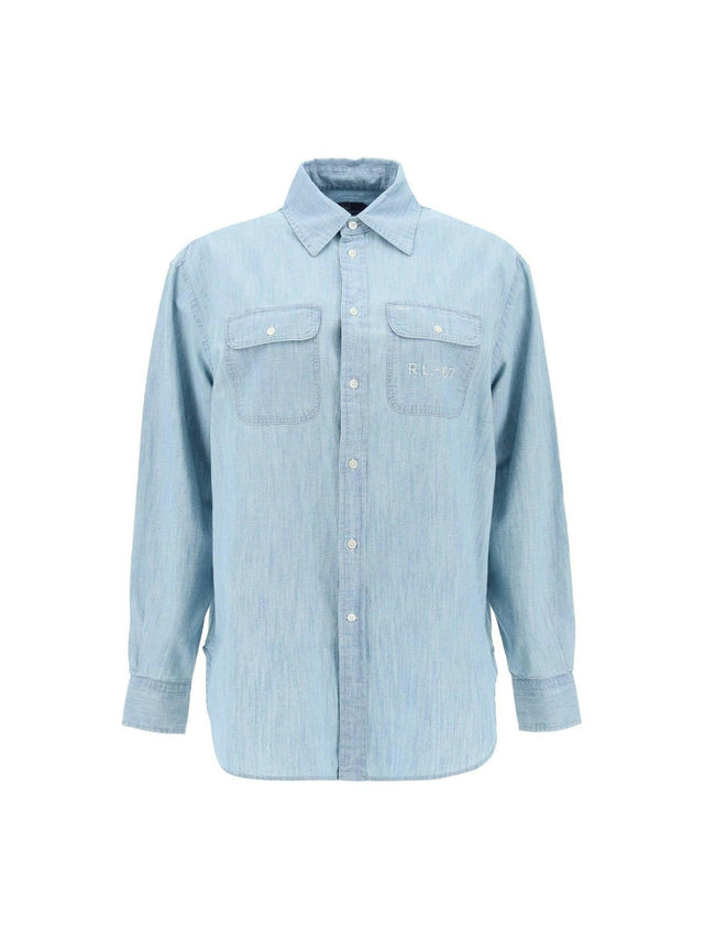 Embroidered Chambray.