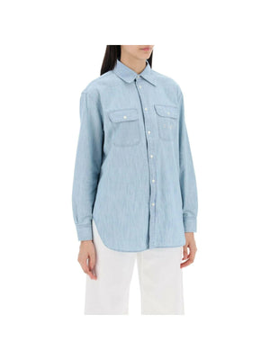 Embroidered Chambray.