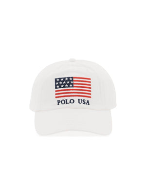 Embroidered Flag Cotton Twill Cap