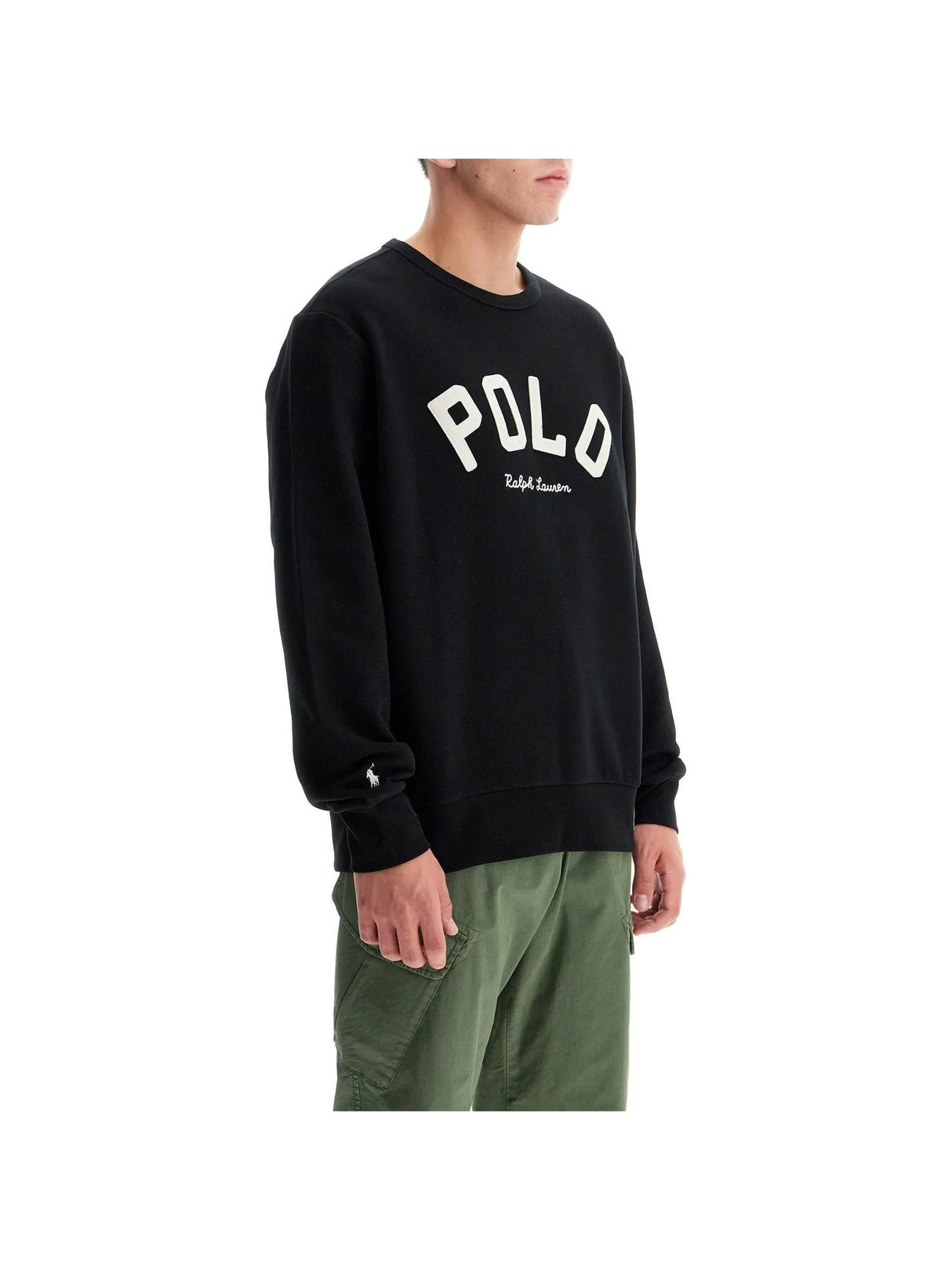 Embroidered Logo Cotton Sweatshirt-Polo Ralph Lauren-JOHN JULIA