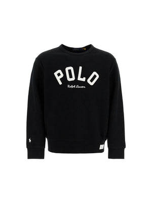 Embroidered Logo Cotton Sweatshirt-Polo Ralph Lauren-JOHN JULIA