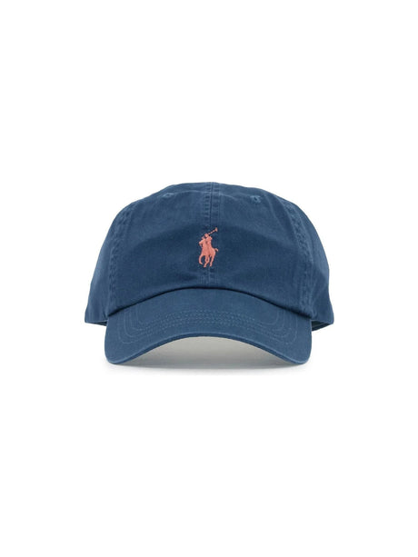 Baseball Cap With Embroidered Pony Logo