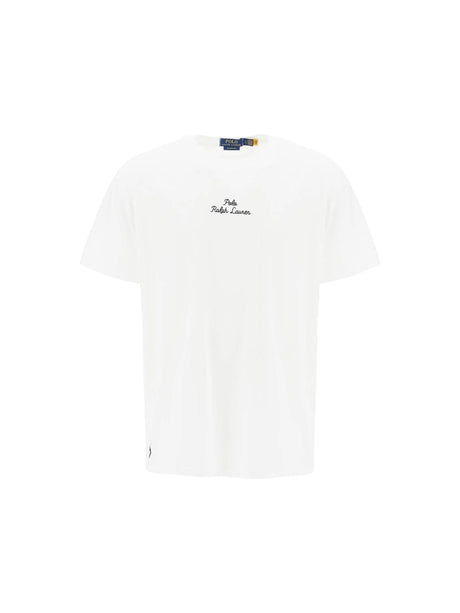 POLO RALPH LAUREN-Embroidered Signature T Shirt -JOHN JULIA.