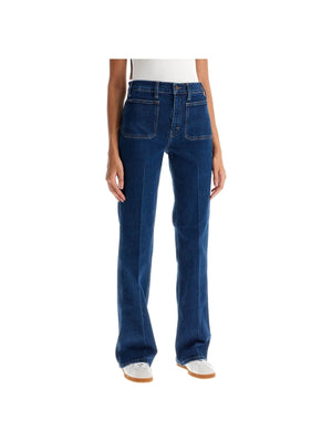 Flared Stretch Denim Jeans