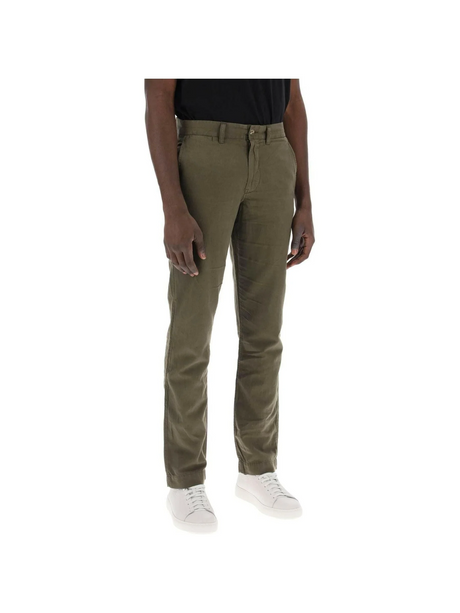 Slim-Fit Cotton Linen Blend Pants POLO RALPH LAUREN JOHN JULIA.