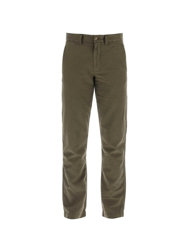 Slim-Fit Cotton Linen Blend Pants POLO RALPH LAUREN JOHN JULIA.