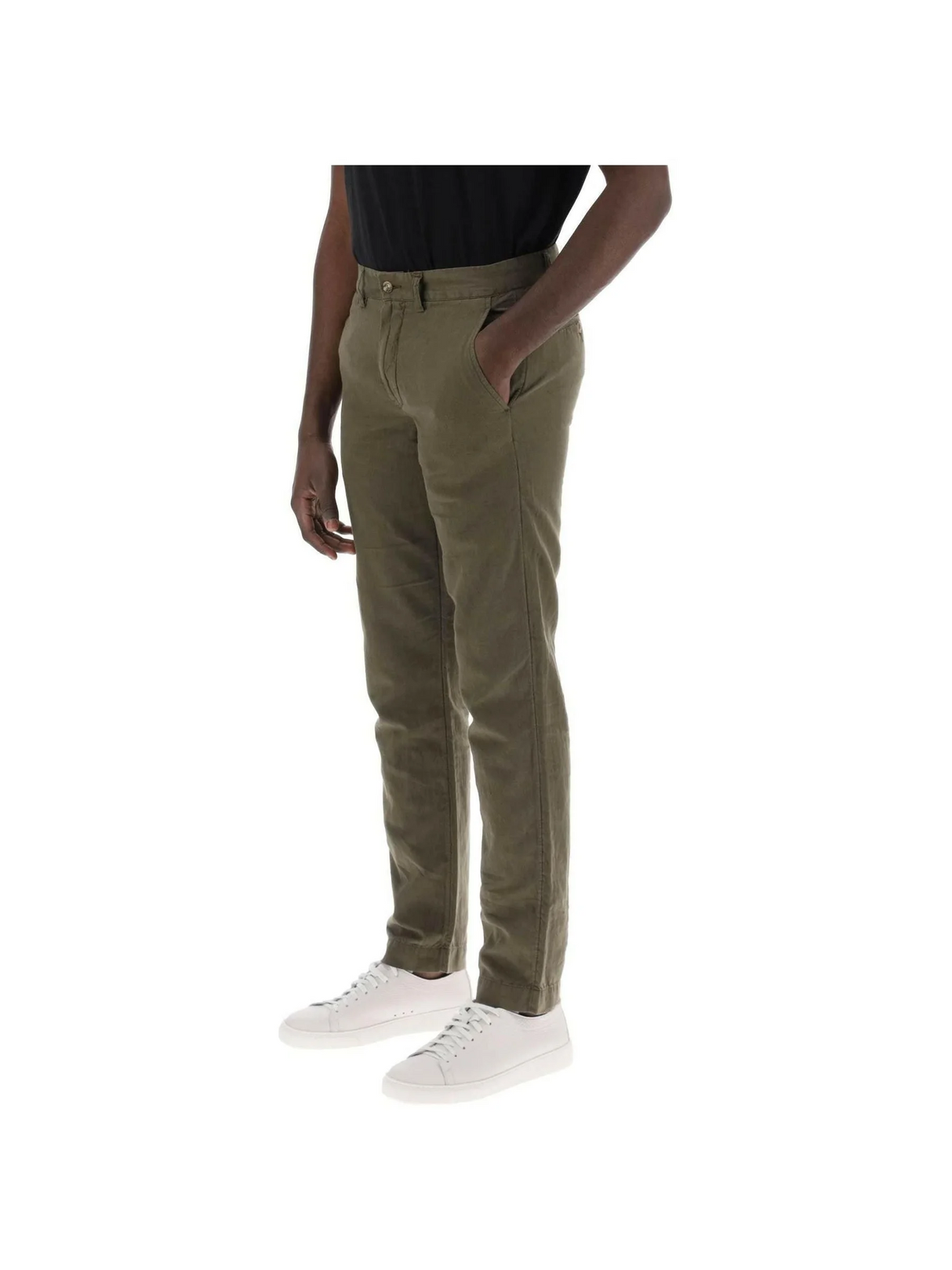 Slim-Fit Cotton Linen Blend Pants POLO RALPH LAUREN JOHN JULIA.