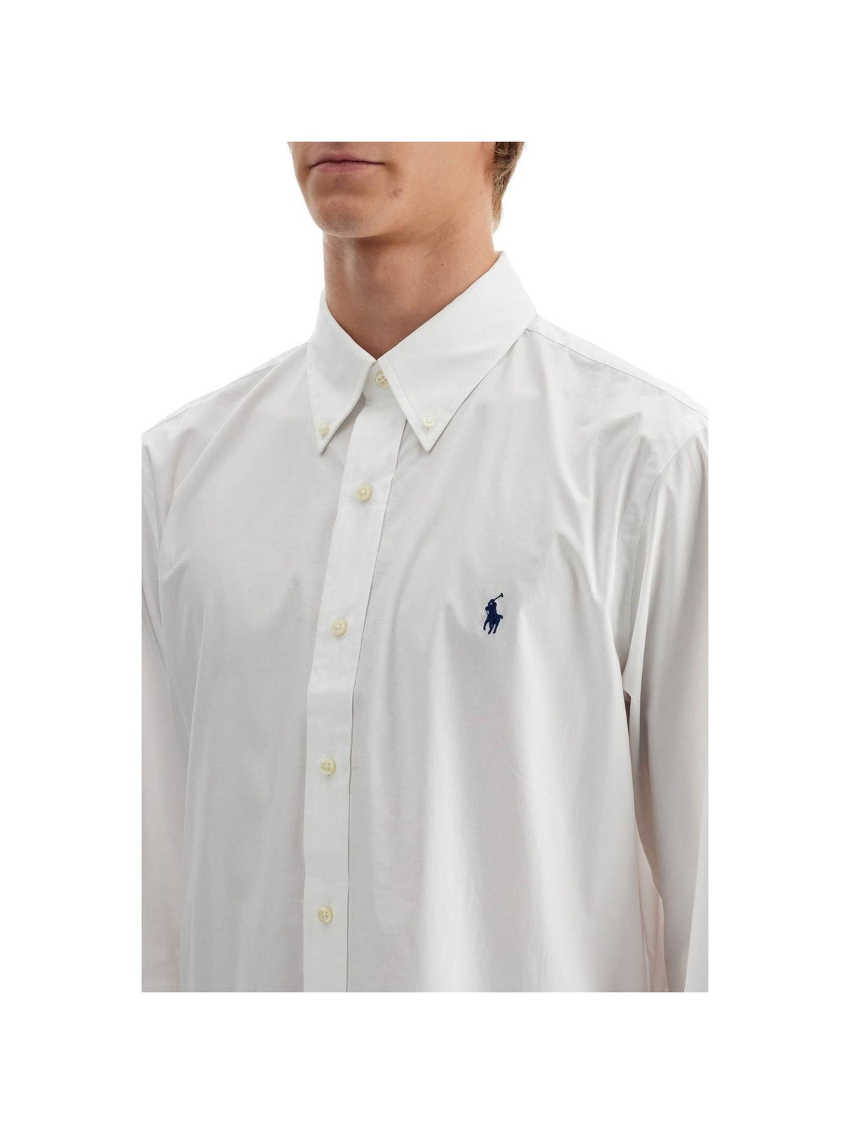 POLO RALPH LAUREN-Stretch Poplin Shirt For Men -JOHN JULIA.