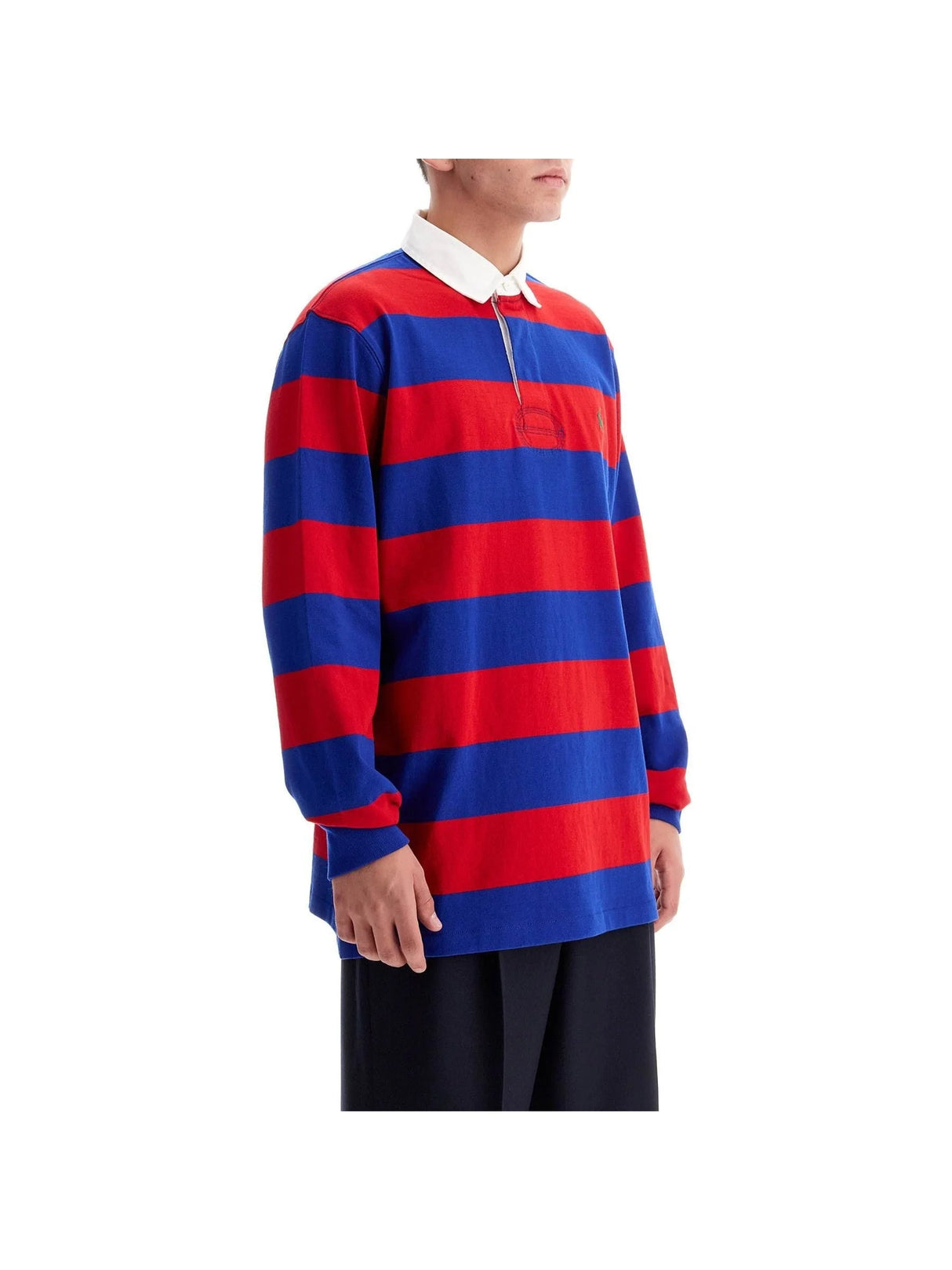 Striped Cotton Polo Shirt-Polo Ralph Lauren-JOHN JULIA