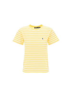 Striped Cotton Crewneck T-Shirt.