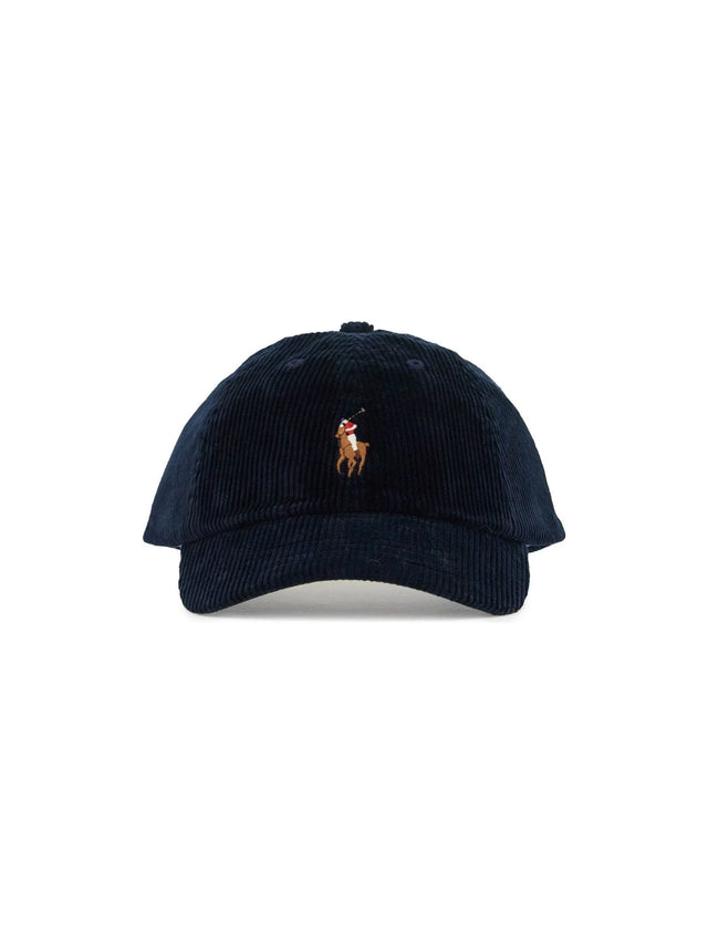 Velvet Ribbed Baseball Cap With Nine