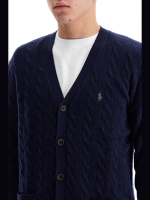 Wool And Cashmere Braided Cardigan