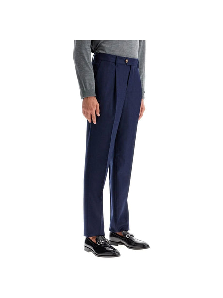 BRUNELLO CUCINELLI-"Flannel Leisure Fit Pants For -JOHN JULIA.