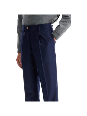 BRUNELLO CUCINELLI-"Flannel Leisure Fit Pants For -JOHN JULIA.