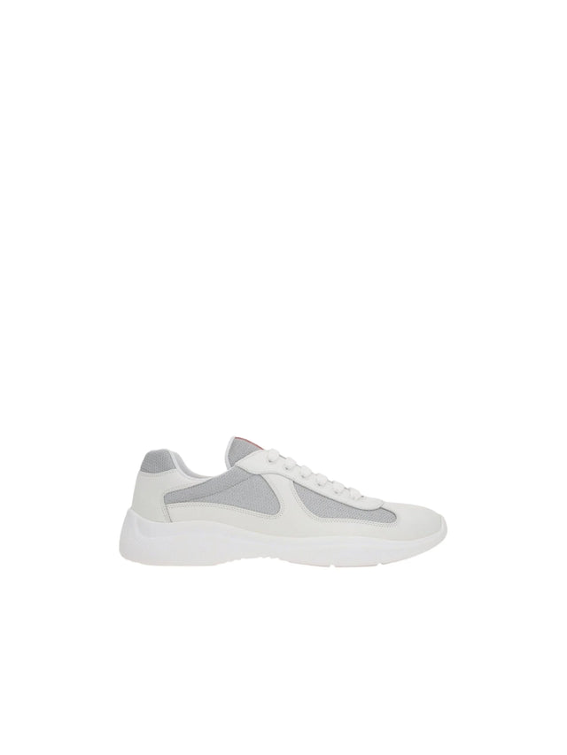 PRADA-Americas Cup Leather Mesh Sneakers-JOHN JULIA