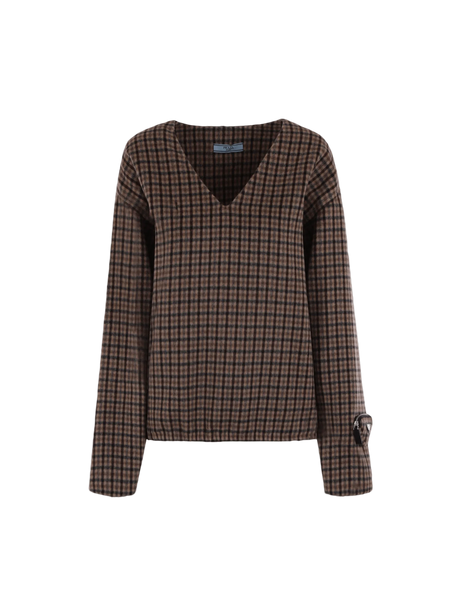 Angora and Wool Sweater-PRADA-JOHN JULIA